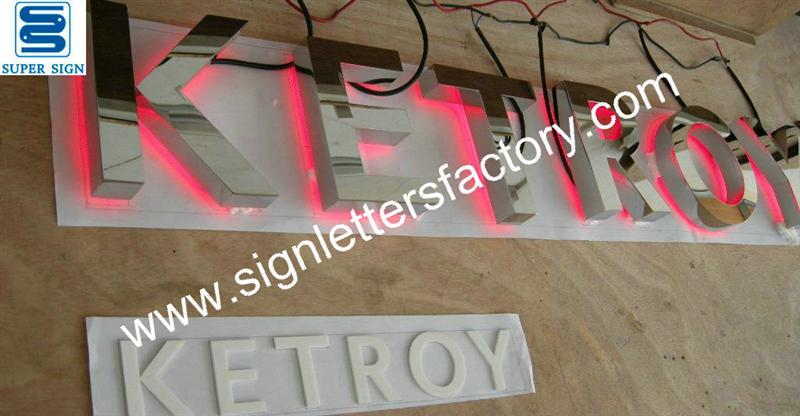 backlit illumination LED letter sign